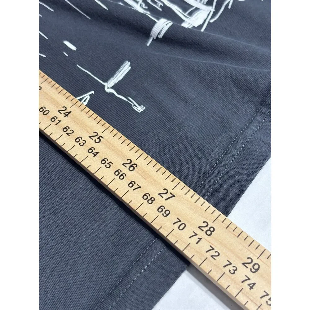 Neuschwanstein Castle Men's Slim V XL Shirt James & Nicholson Gray Graphic Tee - Picture 7 of 9